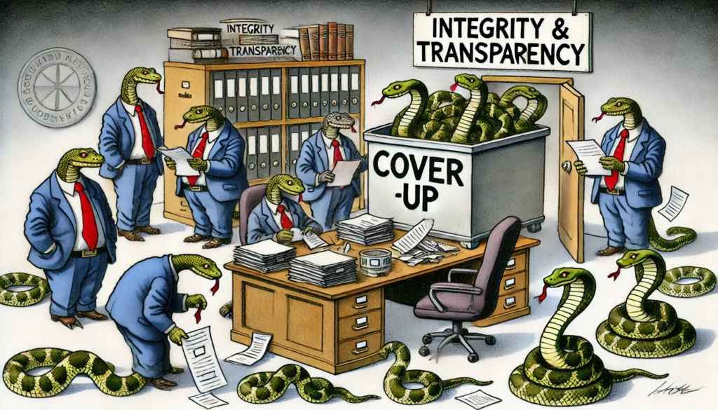 Slangen in pakken vullen de doofpot