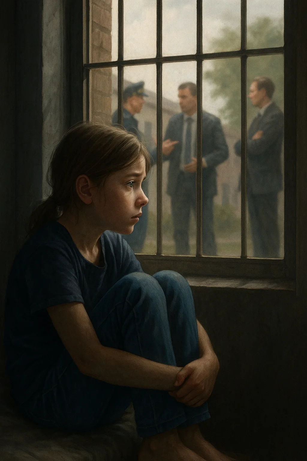 Kind onder voogdij in isolement terwijl volwassenen discussiëren