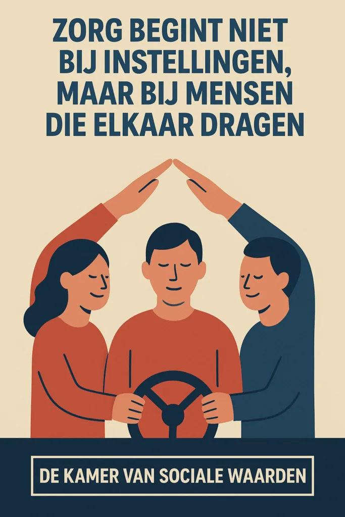 Mensen die samen een dak vormen boven een individu.