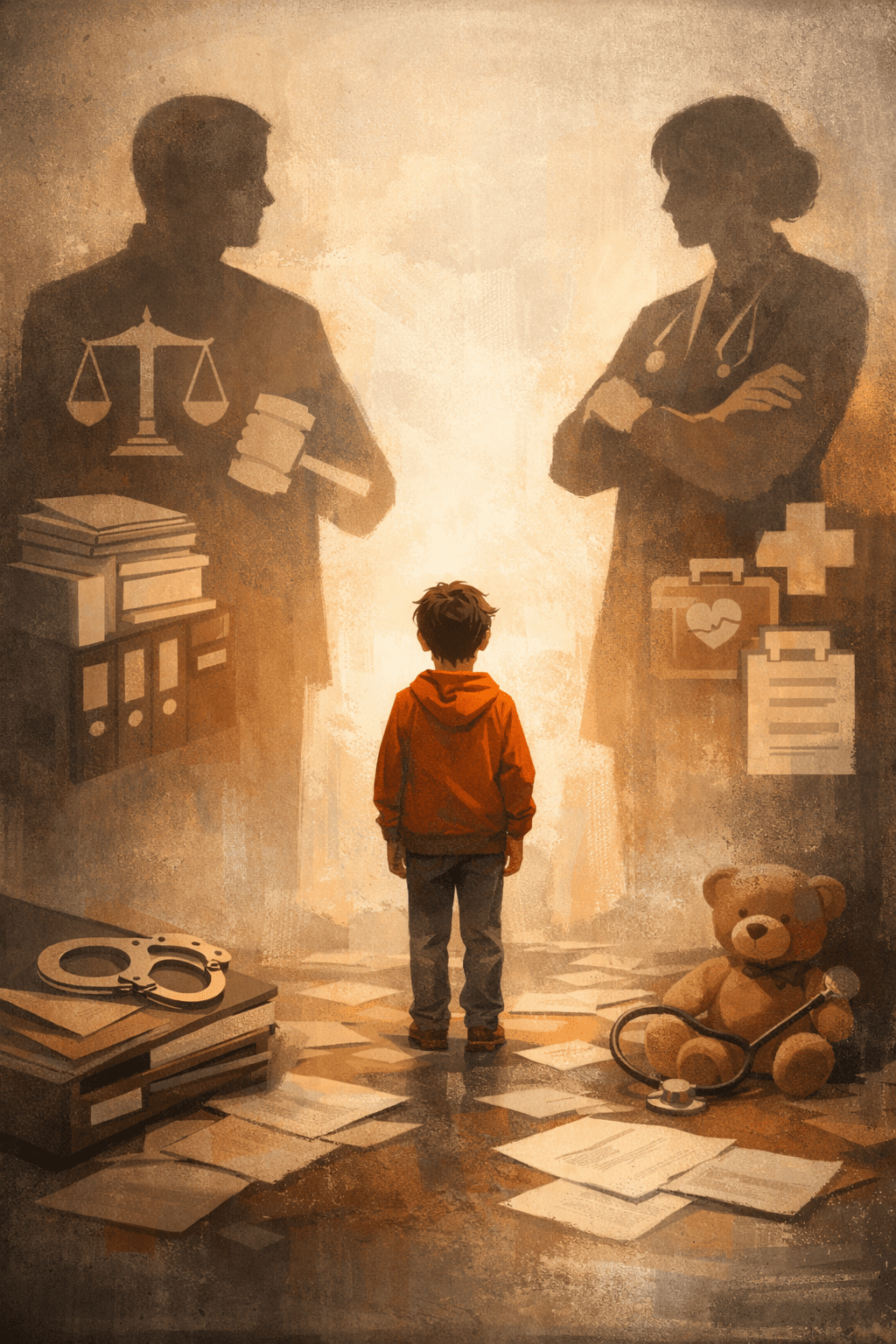 Illustratie over macht en zorg in jeugdzorg