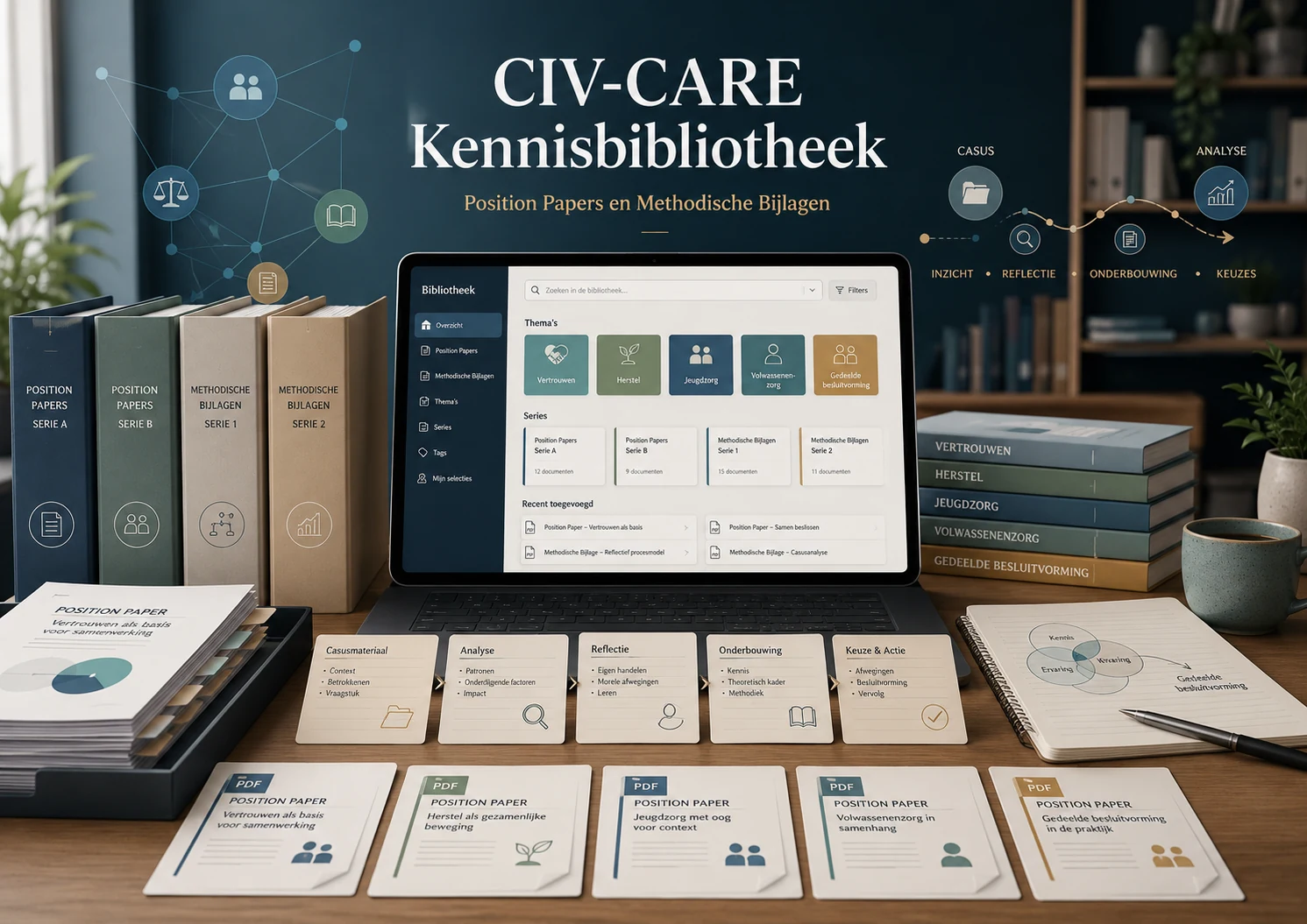 Uitgelichte afbeelding bij het interne artikel: CIV-CARE Kennisbibliotheek: Position Papers en Methodische Bijlagen